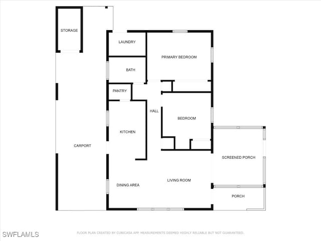 3107 Easy St, Port Charlotte, FL 33952 - floor plan / room layout
