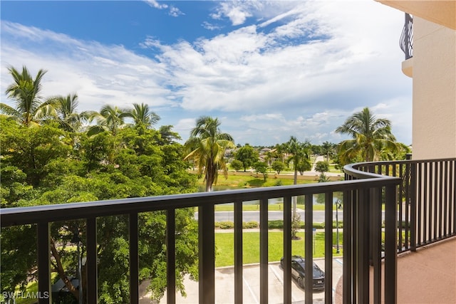 view of balcony