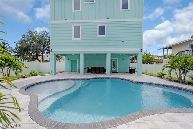 view of pool with a patio area