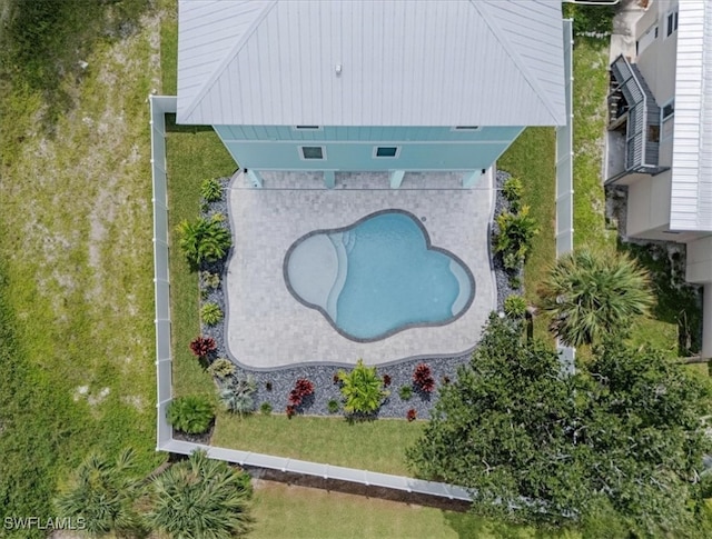 birds eye view of property