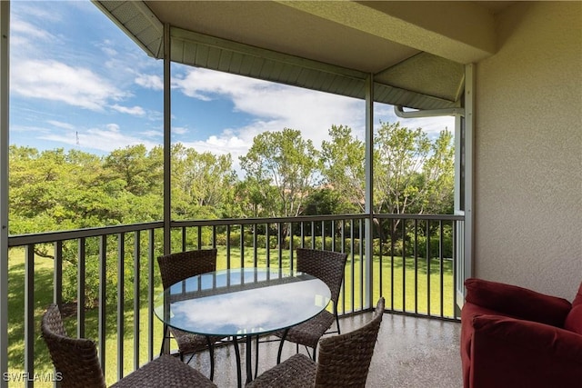 view of balcony