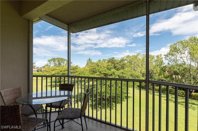 view of balcony