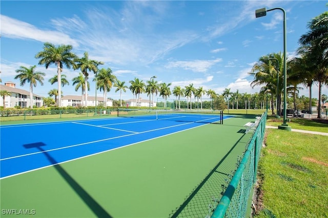 view of tennis court