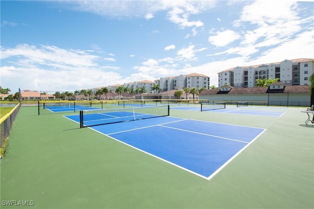 view of tennis court