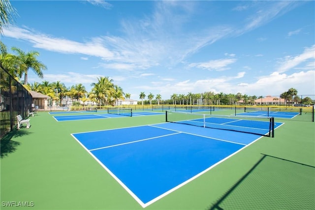 view of tennis court