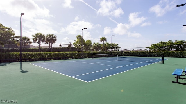 view of sport court