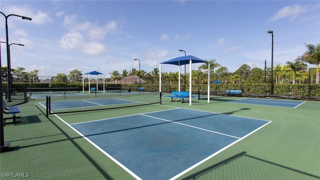 view of tennis court