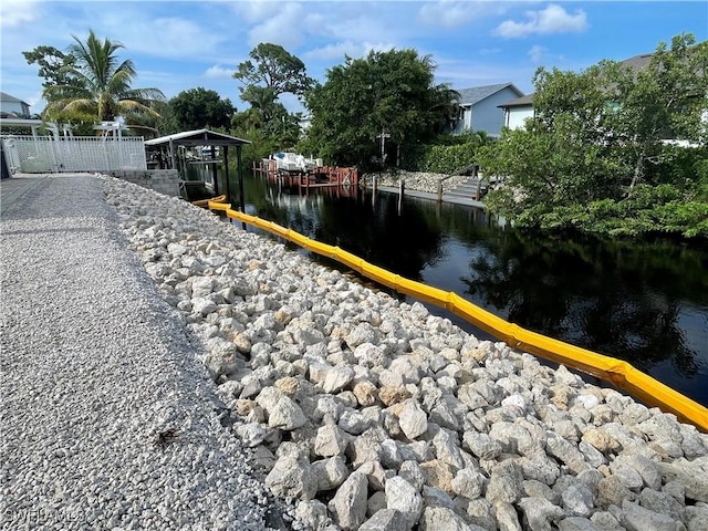 exterior space with fence