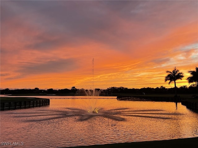 view of water feature