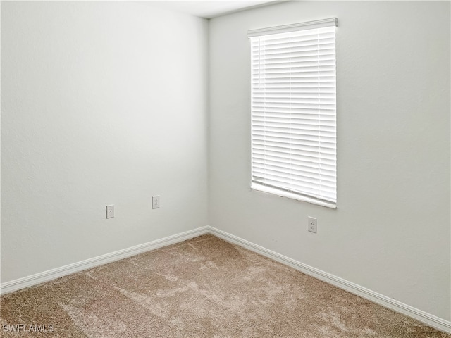 view of carpeted empty room