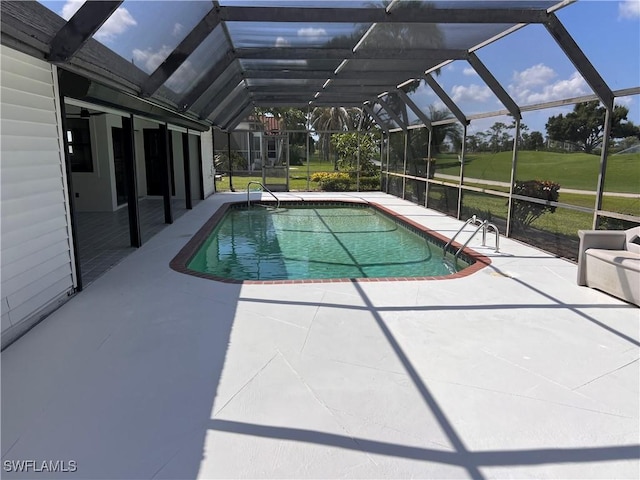 1628 SW 11th Ave, Cape Coral, FL 33991 - outdoor pool with a patio area and a lanai