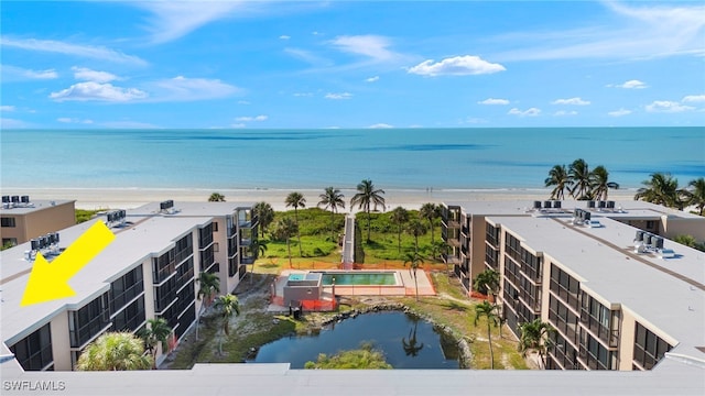 1401 Middle Gulf Dr Unit 301N, Sanibel, FL 33957 - water view with a view of the beach