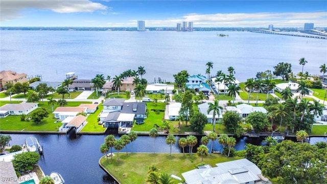 94 E N Shore Ave, North Fort Myers, FL 33917 - aerial perspective of suburban area with a nearby body of water