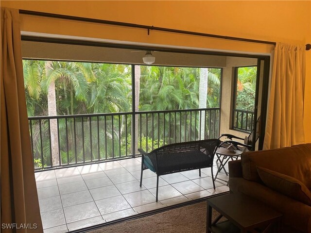 sunroom featuring plenty of natural light