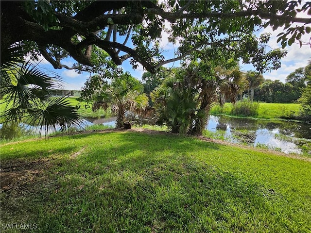 view of water feature