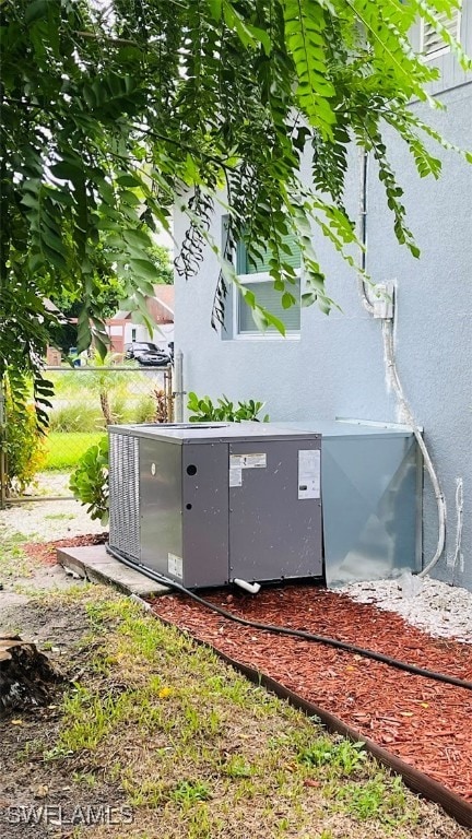 exterior space with central AC unit