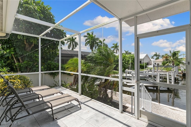 view of sunroom