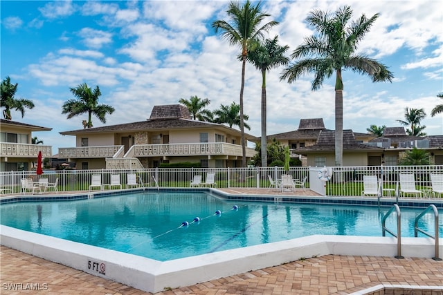 view of pool