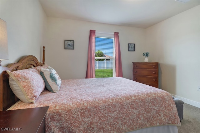 bedroom featuring carpet flooring