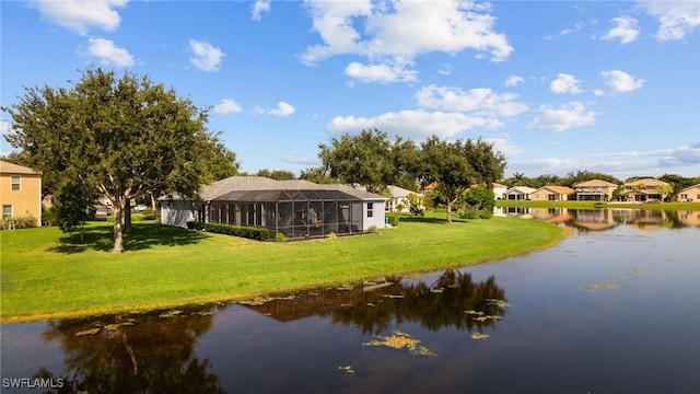 view of water feature featuring a residential view