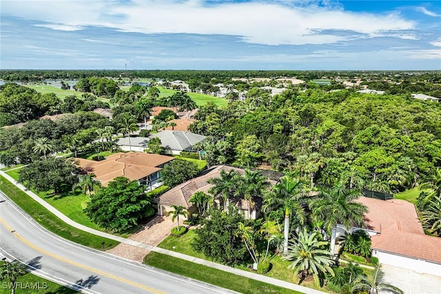 bird's eye view with a residential view