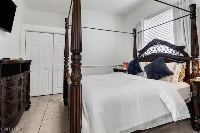 3711 4th Ave SE, Naples, FL 34117 - bedroom featuring tile patterned floors and a closet