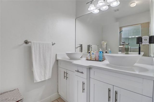 3711 4th Ave SE, Naples, FL 34117 - full bathroom with double vanity and a stall shower