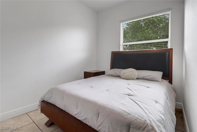 view of tiled bedroom