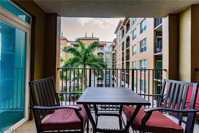 view of balcony