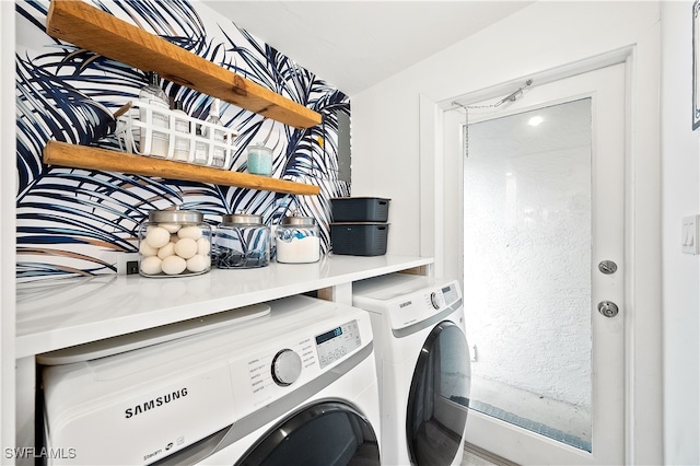 laundry area with washer and clothes dryer