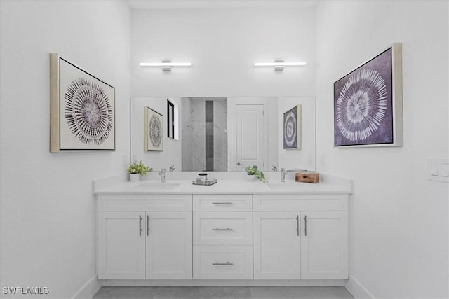 bathroom with vanity