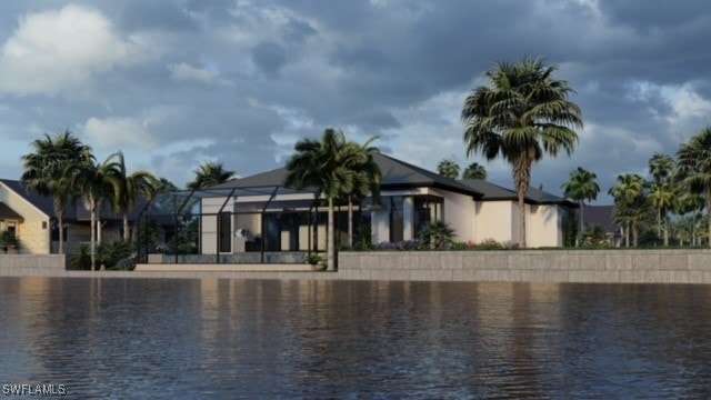 view of water feature