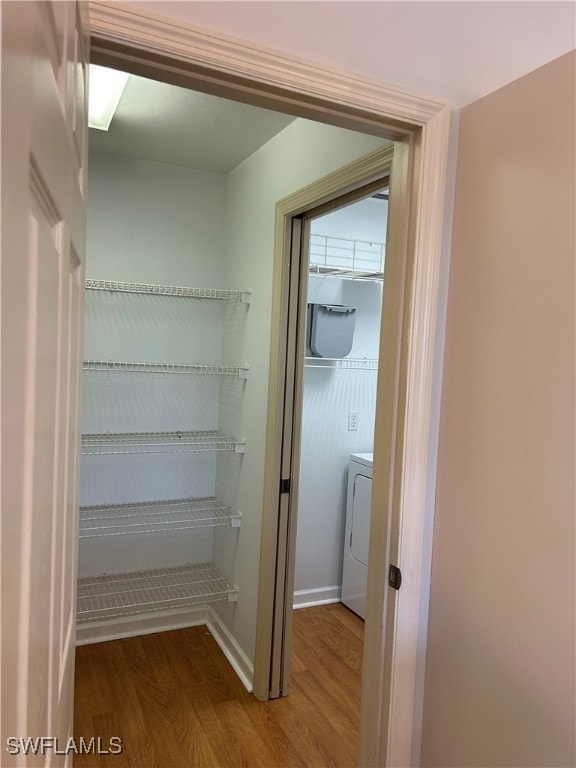 pantry with washer / clothes dryer