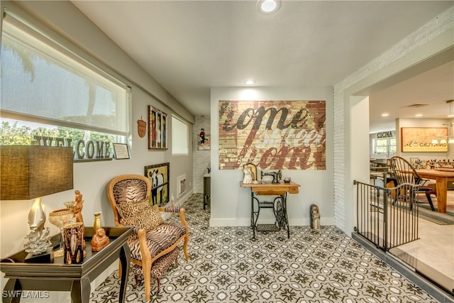 view of sitting room