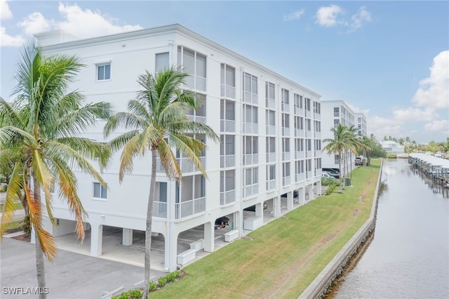 view of property featuring a water view