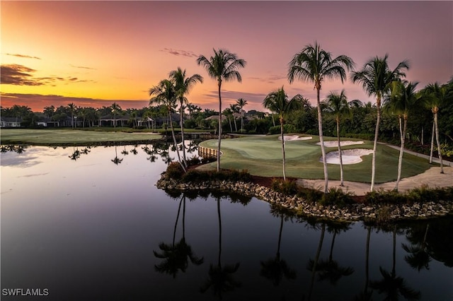 2835 Silverleaf Ln, Naples, FL 34105 - water view featuring a local golf course