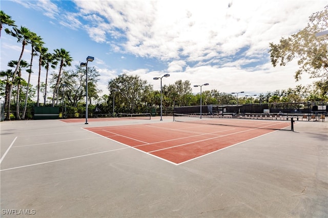 view of sport court