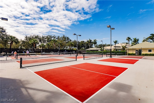 view of tennis court