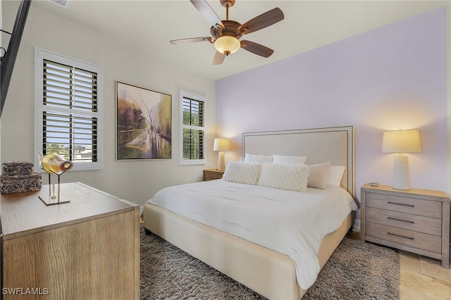 614 Coral Dr, Cape Coral, FL 33904 - bedroom with ceiling fan