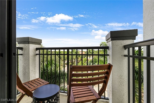 view of balcony