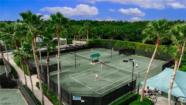 view of tennis court