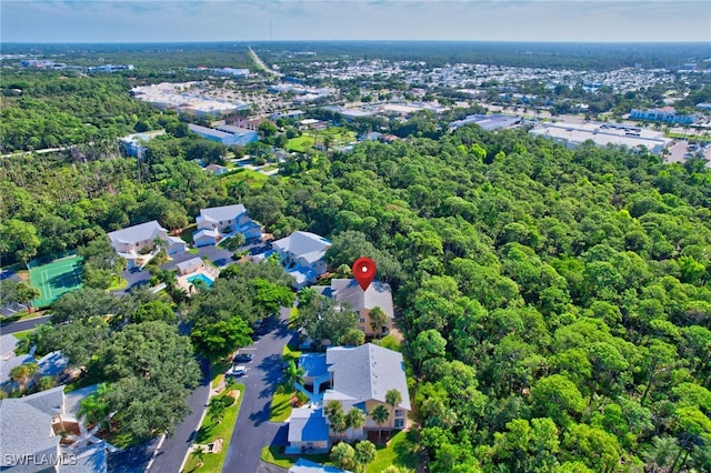 737 Wiggins Lake Dr Unit 201, Naples, FL 34110 - aerial perspective of suburban area featuring a forest