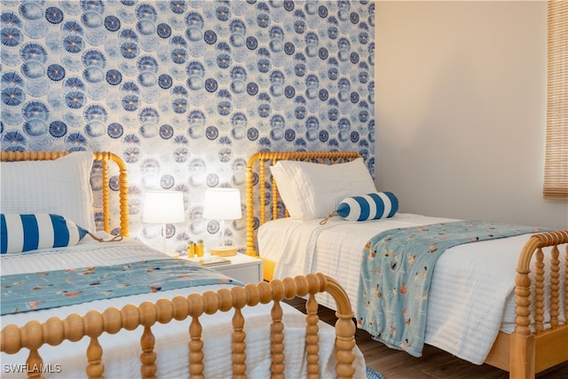 bedroom featuring hardwood / wood-style flooring