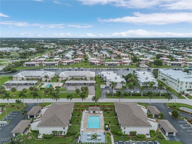 birds eye view of property featuring a residential view