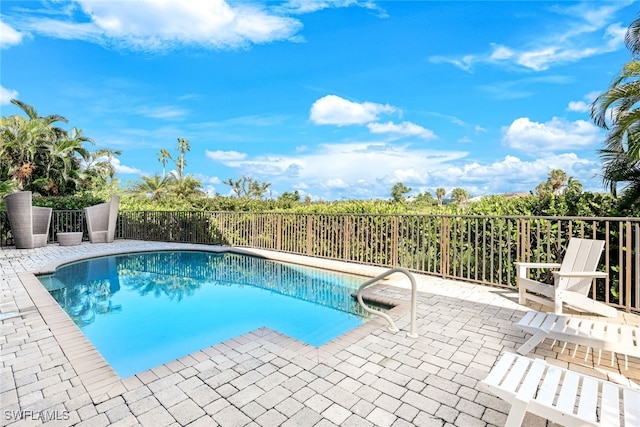 view of pool with a patio