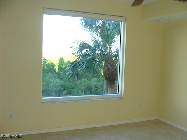 view of tiled empty room