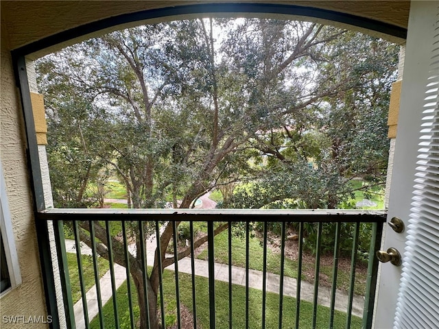 view of balcony