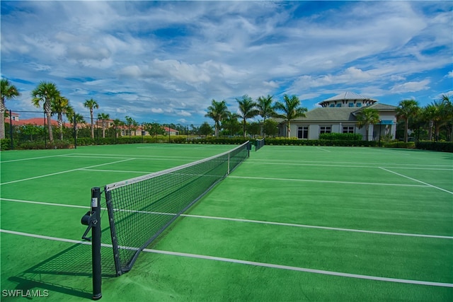 view of tennis court