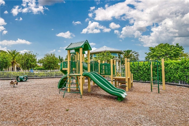 view of jungle gym