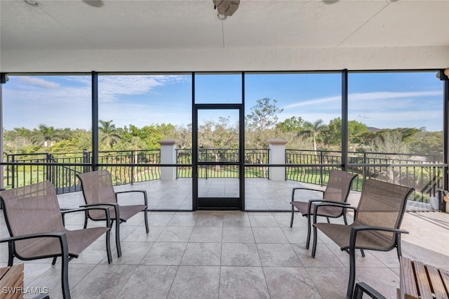 sunroom / solarium with plenty of natural light